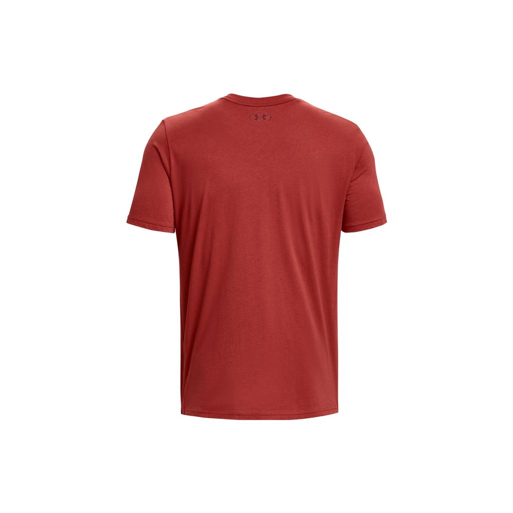 Under Armour Round Neck Letter Pattern Printed Short Sleeve T-Shirt Men T-Shirts Red 1379837-635