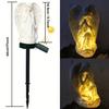 Waterproof Solar Resin Angel Lamp Outdoor Solar Statues Light for Cemetery Yard Lawn Pathway Graves Memorial Gardens Decoration