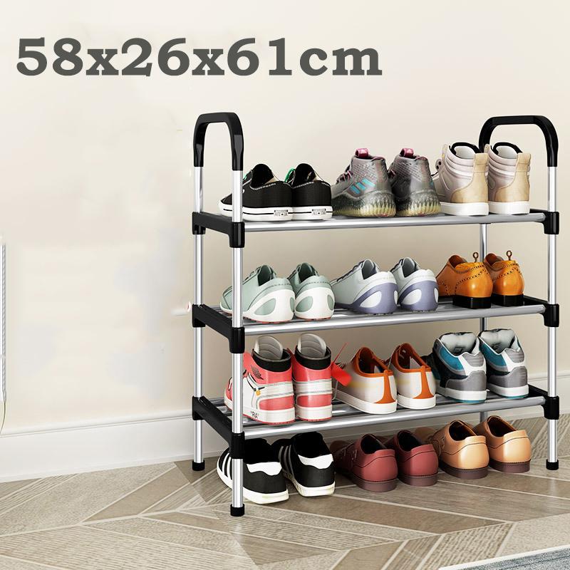 3-8Floor Simple Shoe Rack Multi Layer Dustproof Household Doorstep Shoe Cabinet Storage Space Saving Assembly Of Small Shoe Rack