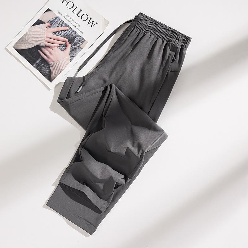 Unisex Plus Size Quick-Dry Elastic Joggers - Summer Outdoor Casual Sports Pants