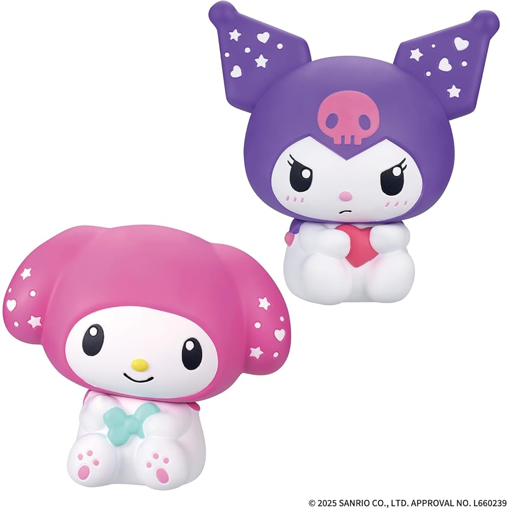 Bandai Sanrio Characters Sofmallow My Melody & Kuromi Anniversary Set Plush Toys