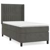 Maison Exclusive - Sommier à lattes de lit et matelas Gris foncé 90x200 cm Velours