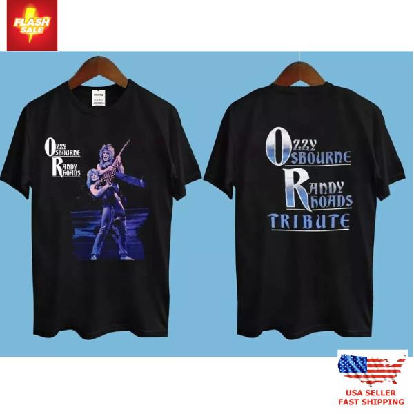 Trending Ozzy Osbourne Randy Rhoads Tribute T-Shirt, Ozzy Osbourne fanclub Shirt Unisex T-Shirt S