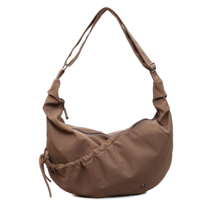 Casual Commuter Women Bag Korean Sle Foldable Soft Nylon Material Single Shoulder Crossbody Bag Trendy Design Bolsos Para Mujer