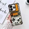 Game Console Fashion Boy Plating Phone Case For Xiaomi Redmi Note 14 15 Pro Plus 13 12 11 11S 11T 10 9S 9 5G Anti-Fall Airabag C