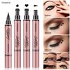 Kredka do oczu Star Eyeliner 1 szt. Dwustronna wodoodporna szybkoschnąca trwała płynna kredka do oczu makijaż oczy kosmetyki narzędzie