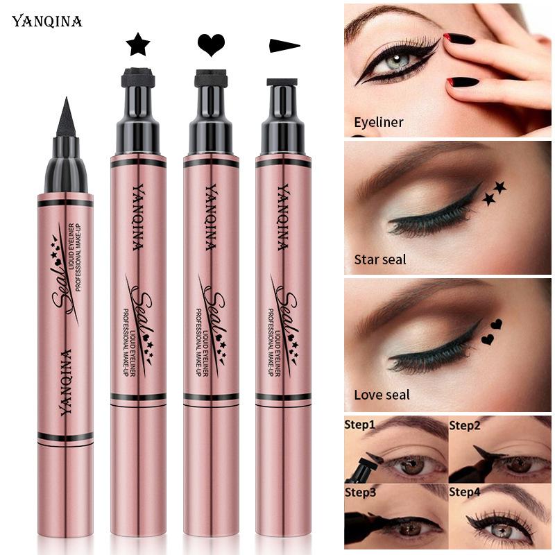 Kredka do oczu Star Eyeliner 1 szt. Dwustronna wodoodporna szybkoschnąca trwała płynna kredka do oczu makijaż oczy kosmetyki narzędzie