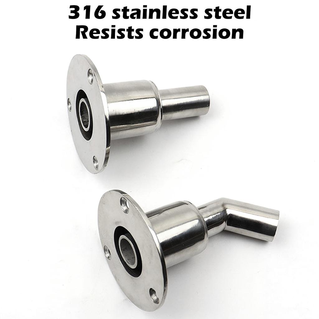 Thru Hull Exhaust Skin Stainless Steel Marine Exhaust Port Fittings for RV Boat Diesel Parking