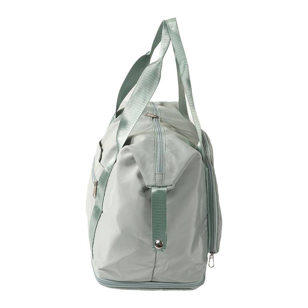 Wasserdichte Sporttasche mit Nass-Trocken-Trennung, Sport-Handtasche, großes Fassungsvermögen, faltbare Reisetasche, Grün