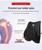 Genuine Leather Car Interior Set: Headrest & Lumbar Support Cushion