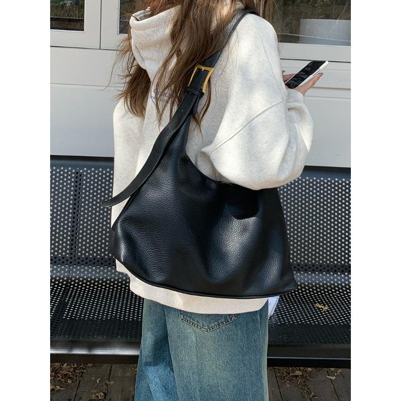 

Большая вместительная сумка для женщин, новая модная сумка для поездок на работу из мягкой кожи на осень и зиму, сумка-тоут Niche Class на одно плечо, сумка на подмышку