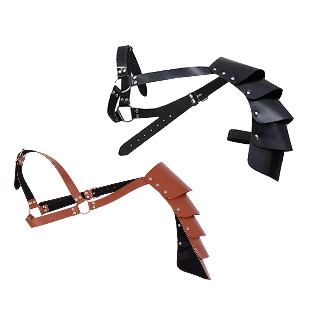 Gothic Steampunk Shoulder Armors Single Shoulder Armor Costume Accessories Medieval Shoulder Pauldron for Men Cosplay Knight