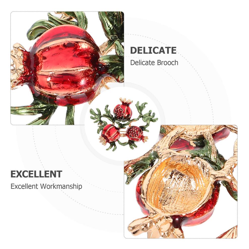 2 Pomegranate Decorative Brooches