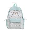 Schoolbag new backpack high value schoolbag female college student cute junior high school student fashion polka dot contrast simple backpack