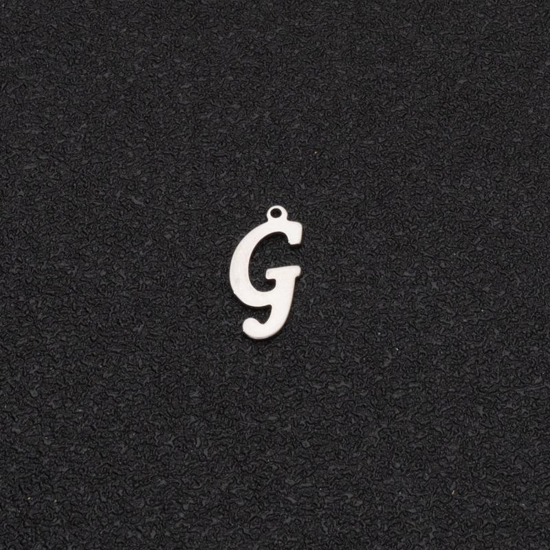 Custom Stainless Steel A-Z Letter Charms - Fade-Resistant DIY Pendants