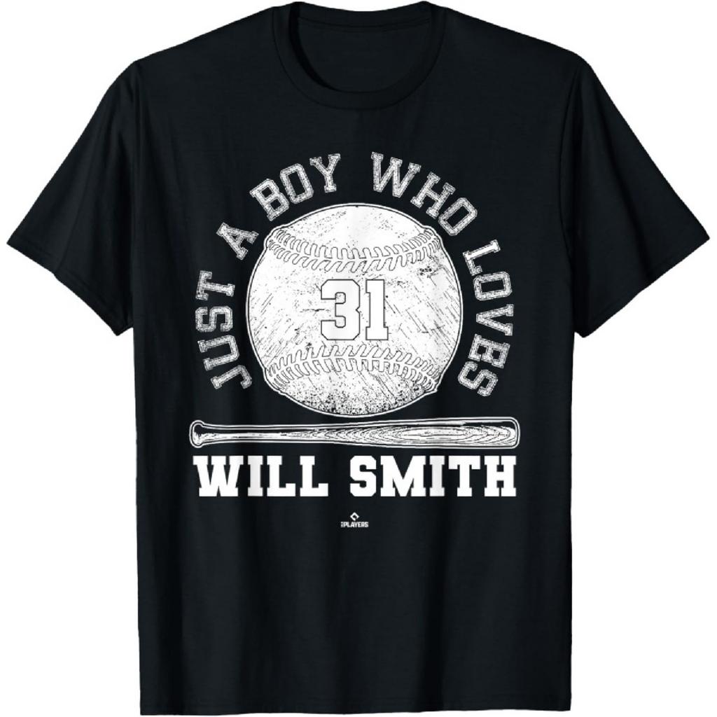 Just A Boy Who Loves Will Smith Kansas City Baseball MLBPA T-Shirt