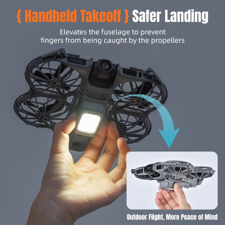 For DJI Neo 2 STARTRC LED Light Heightened Landing Gear Training Rack (Black)