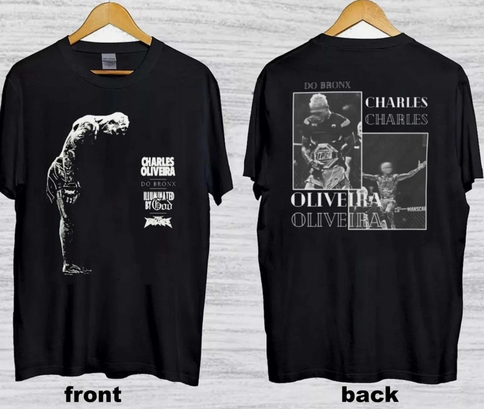 

Футболка Charles Oliveira Do Bronx, подарок фанату 2 стороны XL