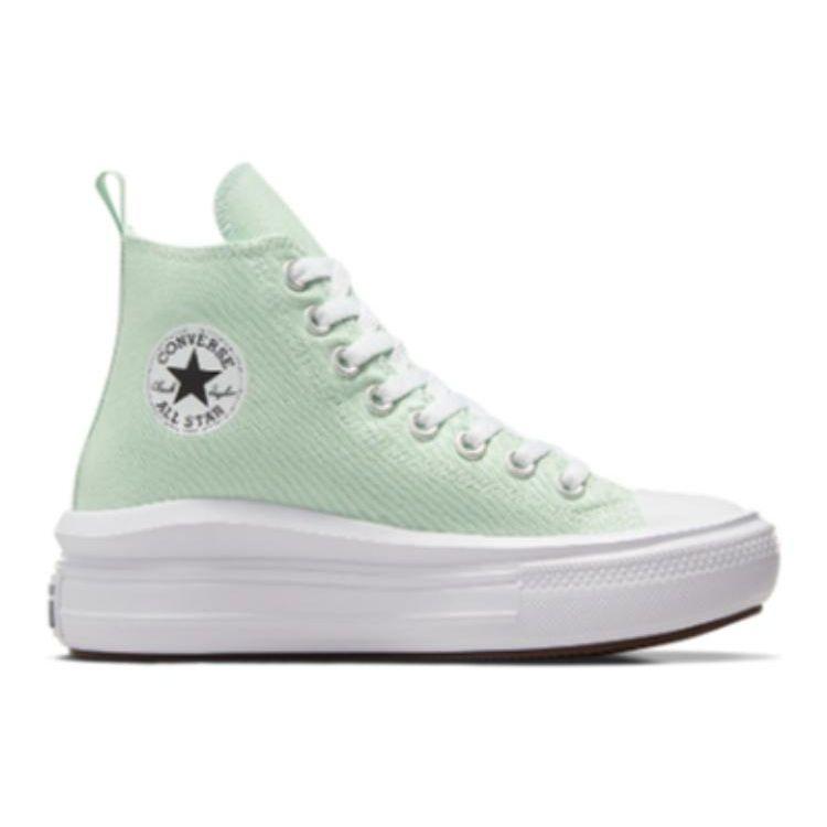 Converse Chuck Taylor All Star Move Platform High GS Sticky Aloe Kids Sneakers Blue White Black A06350C