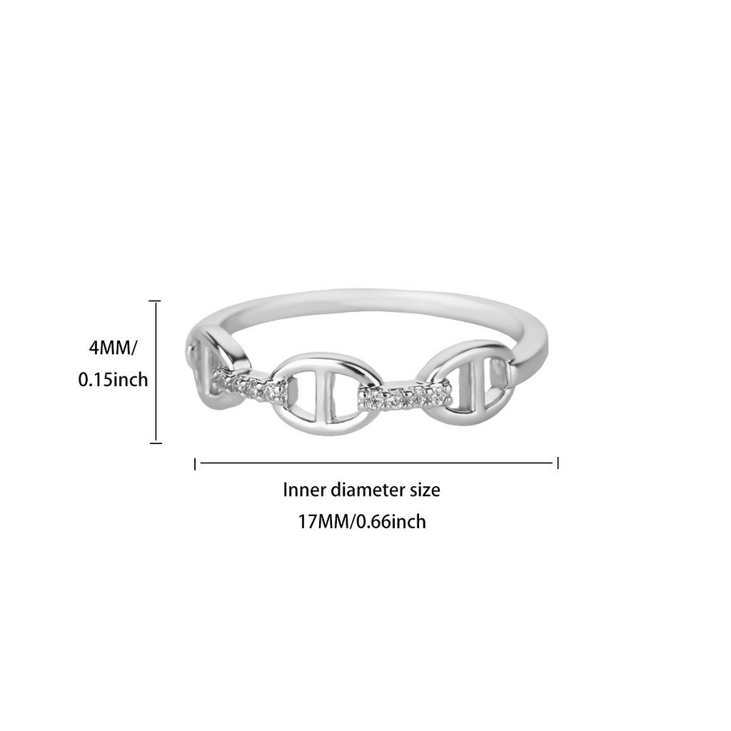 Simple Zircon Butterfly Open Ring Niche Design Ring Daily Wear Jewelry New