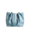 Trendy Fashion Blue Women Shoulder Bag Tote Bags Ladies Simple Shopping Bag Portable Top-Handle Handbags