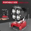 Portable 40W LED Work Light 12-24V 6500K Job Site Lighting 6000LM Garage Light for Milwaukee M18 Construction