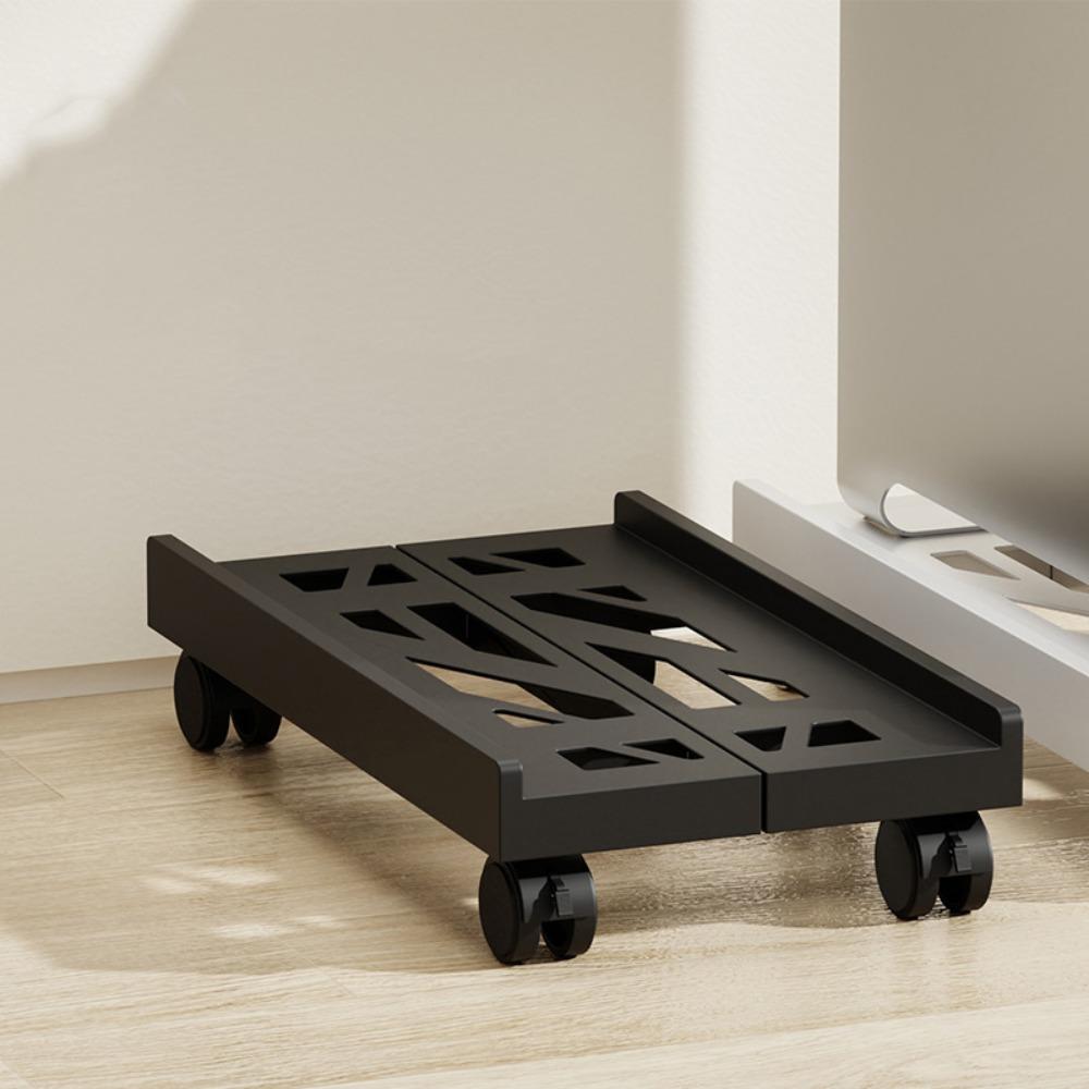 Adjustable Computer Host Bracket Telescopic Mobile Base Bracket Chassis Tray  Desktop Household