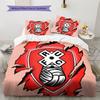 Rotherham United Badge Pattern Bedding Home Decoration Birthday Gift (1 * Duvet Cover + 2 * Pillowcase, Without Core)
