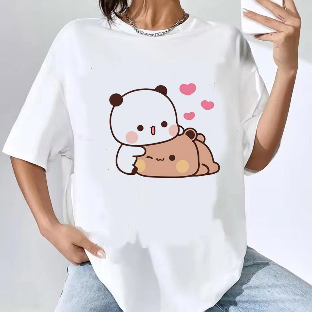 

Bubu Dudu top tees teen Retro University streetwear Pastel Gothic Y2k shirt 2000s Grunge Gothic Retro Pop Culture Comfortable S