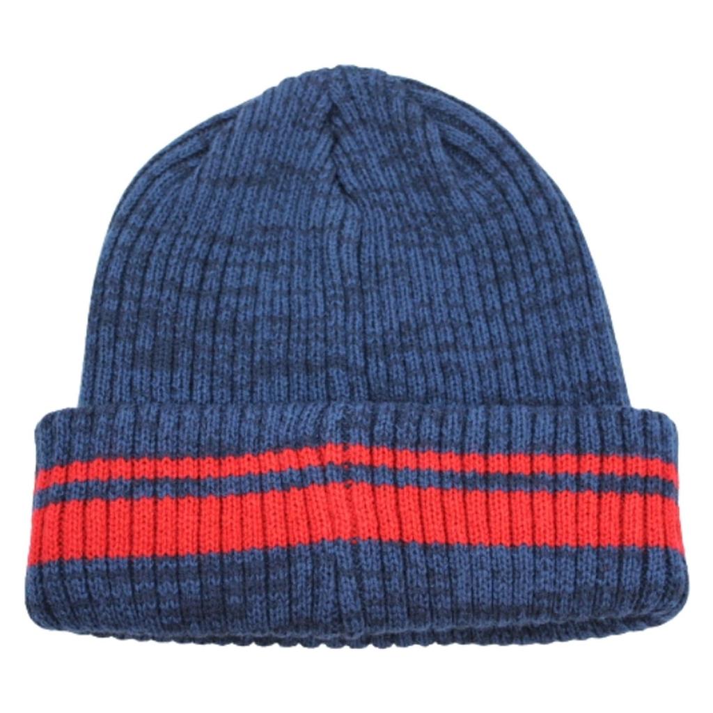 Mobus Unisex Knit Cap (Ribbed with Brand Logo) [251MN42] Hat NVY