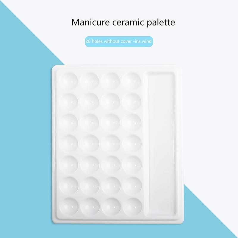 

Керамическая Акварельная Краска Палитра Крышка Пластиковый Паллет Ногтей Живопись Рисунок Искусство