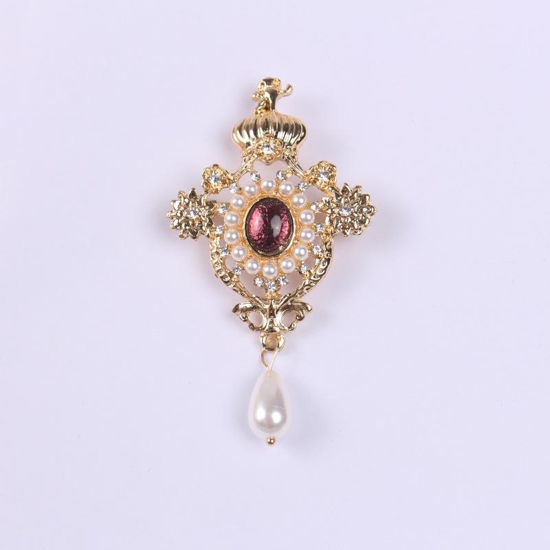 

Дизайнерский ретро-барочный стиль пальто Брошь Анти-свет Аксессуары Темперамент