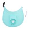 Sun Visors Hat with Fan 3 Gears Wind Speed Adjustable Rechargeable 6.2 Inch Wide Brim Fan Visor Hat for Outdoor Blue