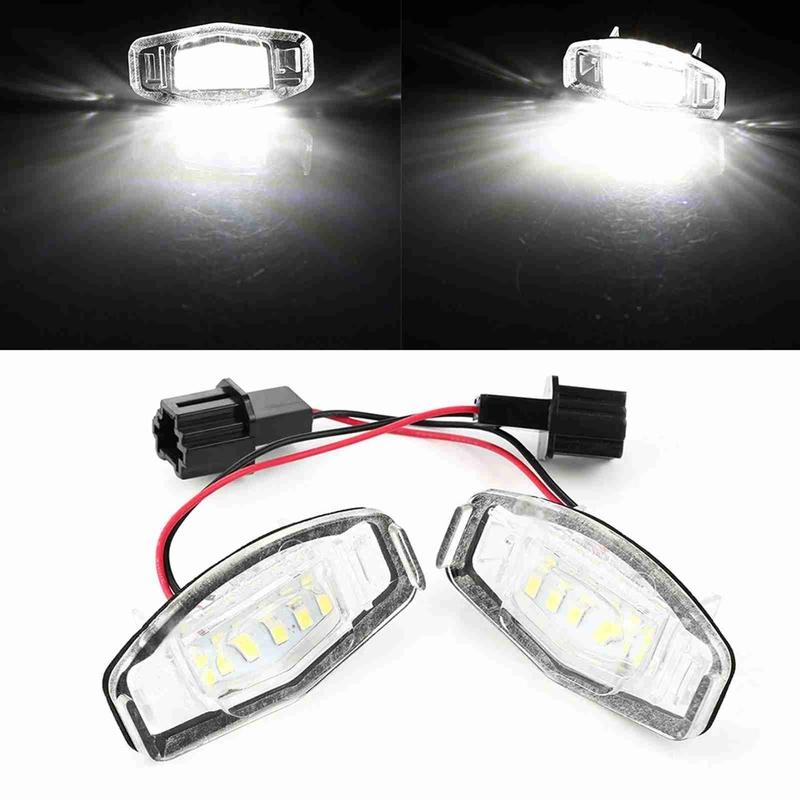 Paar LED-Kennzeichenleuchten Weißes Licht 34100S0A013 Passend für Honda Civic/Pilot/Accord/Odyssey