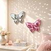 Reflective Surface Disco Mirror Ball 3D Butterfly Hemispherical Wall Decoration  Party Supplies