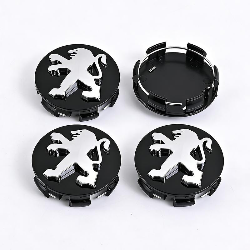 4Pcs Original Car Wheel Center Hub Cap Cover For Peugeot 408 4008 308 3008 Rifter 5008 508 2008 208 301 RCZ 407 108 608 107 206