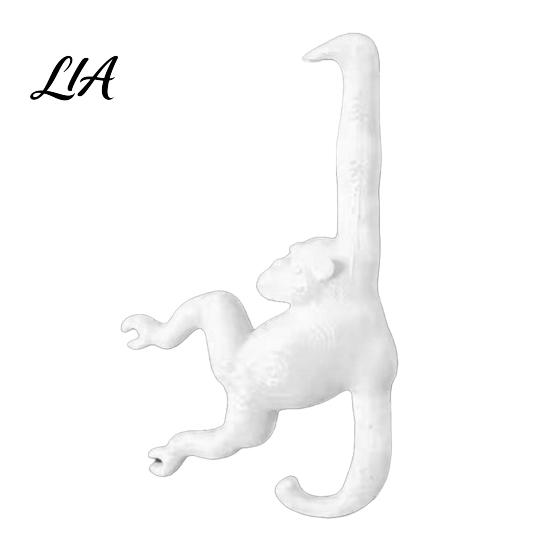 Cabinet Door Banana Holder Monkey Hook, 3D Printed Under Kitchen Hanger Storage Funny for Design Hook Bananas, Keys, Bags, Hats, Coats Countertop