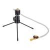 Gas Heater Tripod Heat Proof Stainless Steel Hose Portable Camping Heater Tripod Stand for Outdoor Fishing