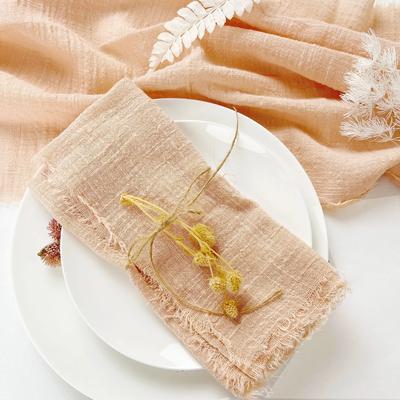 50PCS Wedding Decor Burr Terracotta Sage Napkins,Event Custom Retro Cotton Gauze Kitchen Tea Towel,Dinner Table Rustic Dining