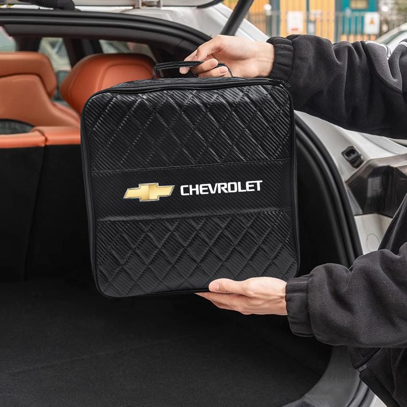 Car Charging Gun Leather Bag Storage Box Auto Accessories For Chevrolet Corvette Montana TrailBlazer Silverado Traverse Camaro
