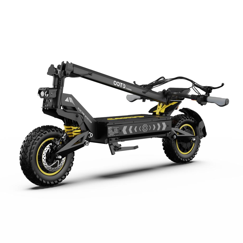 OOTD T10 Pro 11'' Elektrische Scooter, 1300W*2 motoren, 52V 23.4Ah batterij, topsnelheid 65 km/u, bereik ongeveer 70 km/u.