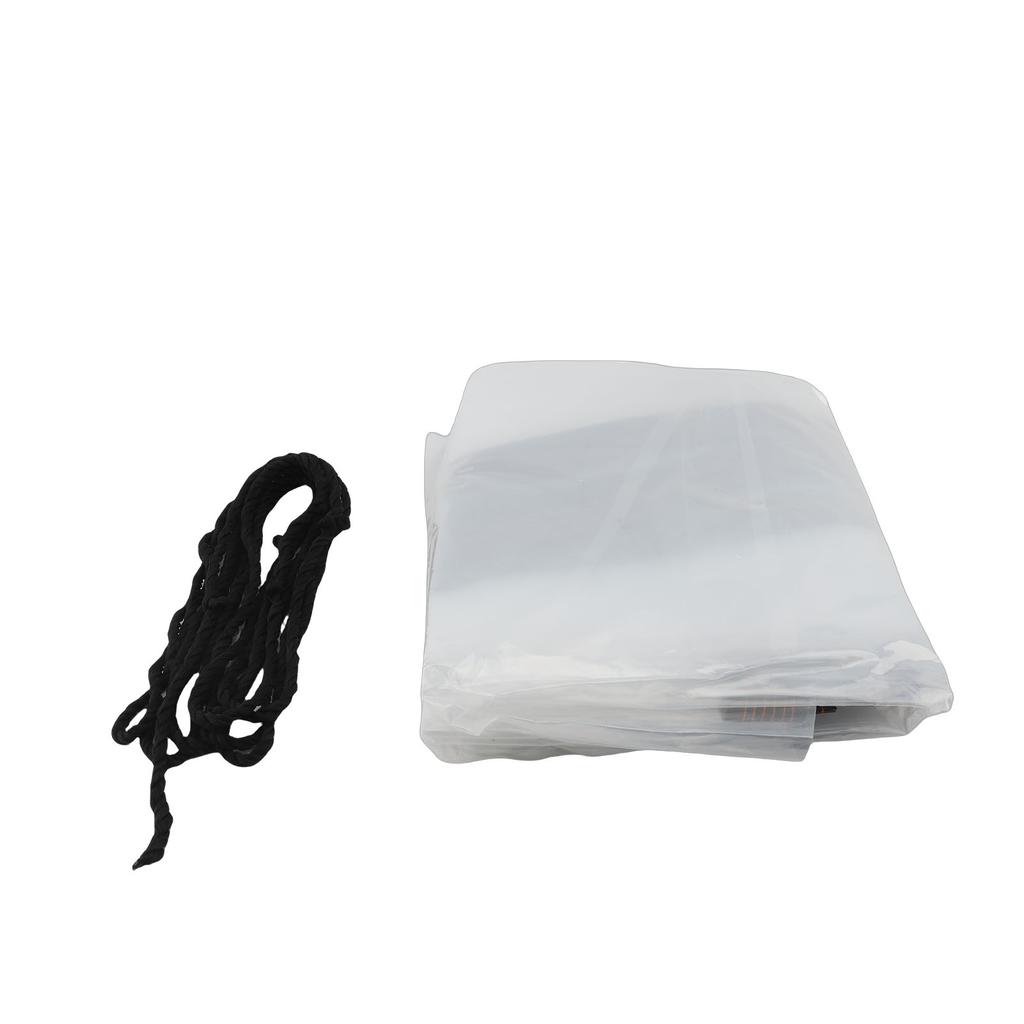 Transparent Rainproof Tarp with Grommets PE Clear Warm Keeping Greenhouse Cover for Outdoor Garden Flower Plants