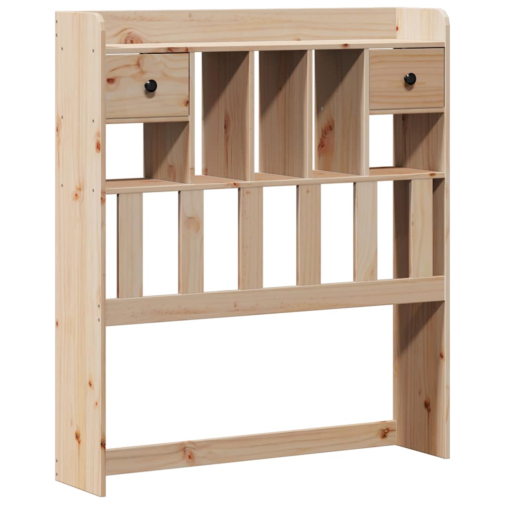 Bookshelf Bed without Mattress 75x190 cm Solid Pine Wood