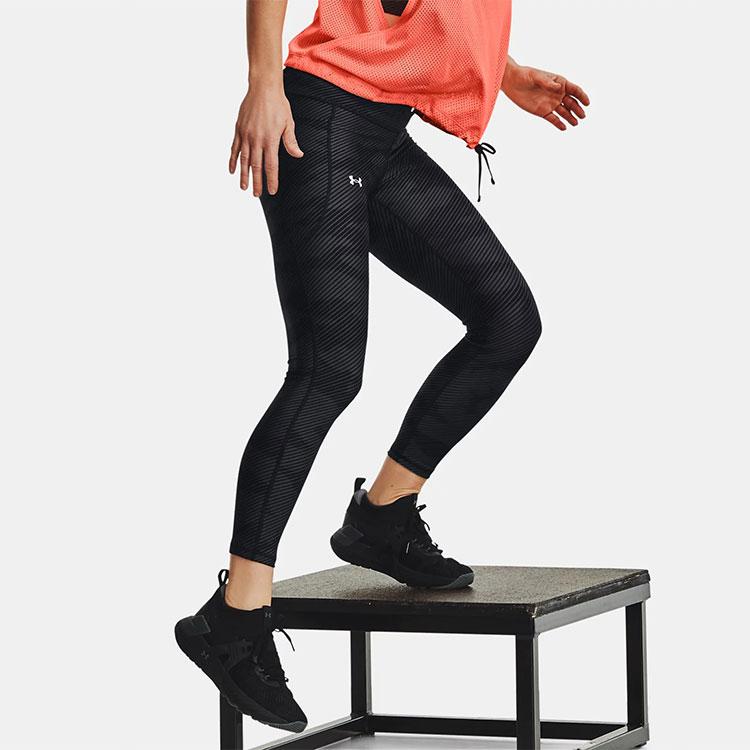 Under Armour Solid Slim Fit Casual Fitness Pants Women bottoms Black 1369954-001