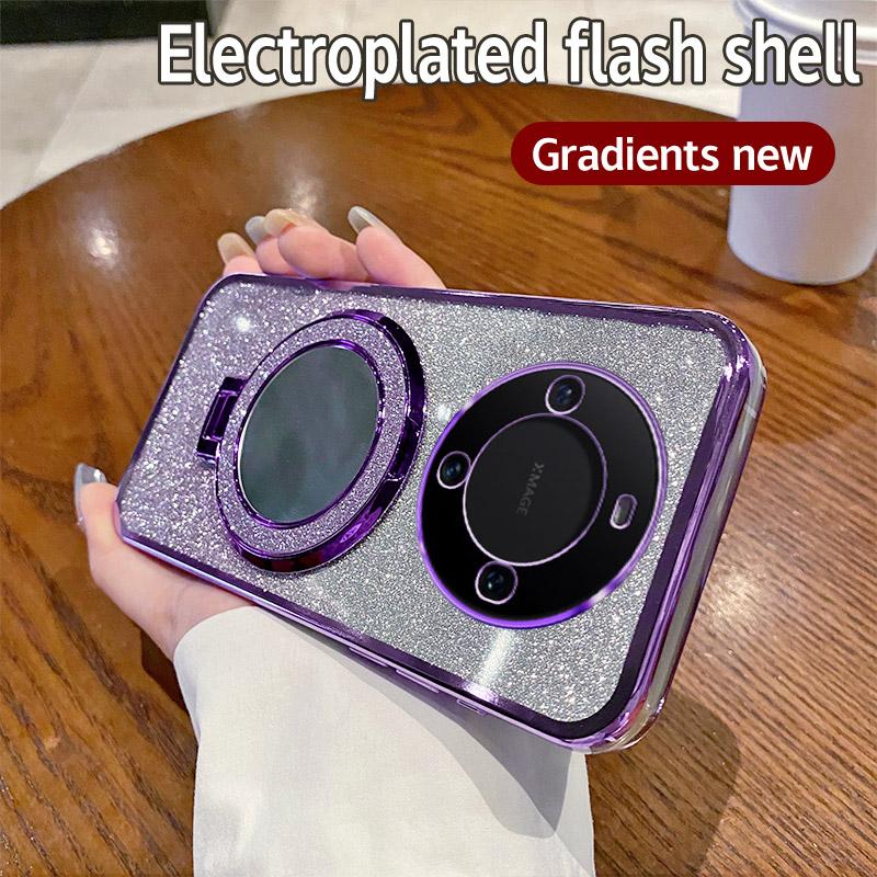 Mirror Luxury Glitter Case For Huawei Mate 30 40 50 6o Mate 60 Pro Plus P30 P40 P50 P60 Pro Bling Shockproof Soft Silicone Cover