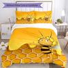 3pcs Maya the Bee Pattern Bedding Set Duvet Cover Set Includes Duvet Cover &pillowcases, Perfect All Season Bedroom Decoration & Gift