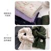Soft waxy wool knitted scarf for girls' winter high-end sense new versatile scarf neck protector white