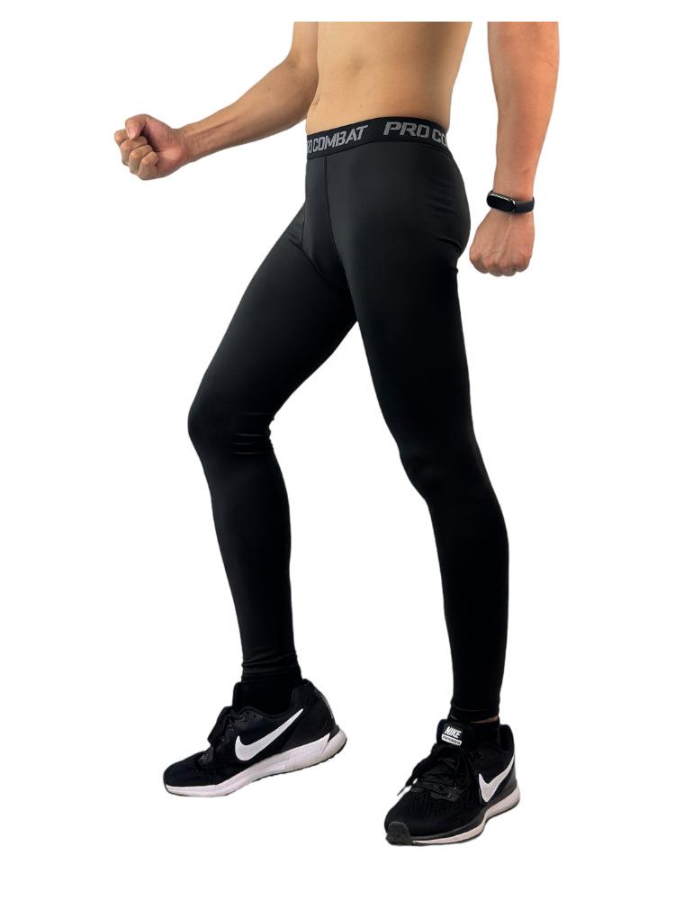 Men's Quick-Dry High-Elastic Basketball Tights: Breathable Base Layer for Running & Fitness