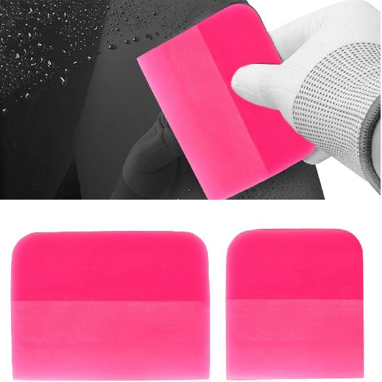 2 PCS PPF Squeegee, TPU Coating Anti-Scratch Window Tint Squeegee Water Remover Scraper, Soft Silicone Rubber Squeegee for Vinyl Wrap Protection
