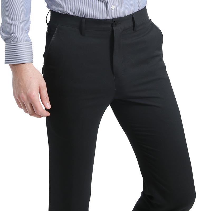 Spring/Summer Men's Slim Fit Iron-Free Straight Leg Dress Pants